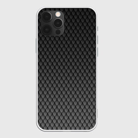 Чехол для iPhone 12 Pro с принтом Чешуя дракона в Курске, силикон | область печати: задняя сторона чехла, без боковых панелей | змеиная кожа | змея | черный