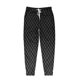Мужские брюки 3D с принтом Чешуя дракона в Курске, 100% полиэстер | манжеты по низу, эластичный пояс регулируется шнурком, по бокам два кармана без застежек, внутренняя часть кармана из мелкой сетки | змеиная кожа | змея | черный