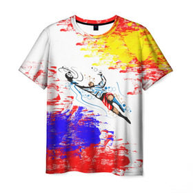 Мужская футболка 3D с принтом Игорь Акинфеев в Курске, 100% полиэфир | прямой крой, круглый вырез горловины, длина до линии бедер | акинфеев | голкипер | игорь | испания | россия | сборная | форма | футбол
