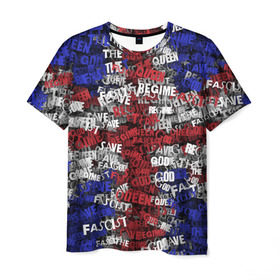 Мужская футболка 3D с принтом God Save the Queen! в Курске, 100% полиэфир | прямой крой, круглый вырез горловины, длина до линии бедер | punk | punk rock | rock | rock n roll | англия | великобритания | панк | панк рок | рок | рок н ролл | флаг