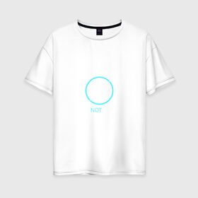 Женская футболка хлопок Oversize с принтом Detroit Become Human в Курске, 100% хлопок | свободный крой, круглый ворот, спущенный рукав, длина до линии бедер
 | android | dbh | detroit | detroit become human | deviant | game | gamer | андроид | девиант | детройт | игра