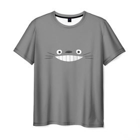 Мужская футболка 3D с принтом Мой сосед Тоторо в Курске, 100% полиэфир | прямой крой, круглый вырез горловины, длина до линии бедер | totoro | хаяо миядзаки