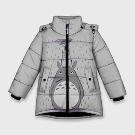 Зимняя куртка для девочек 3D с принтом Мой сосед Тоторо в Курске, ткань верха — 100% полиэстер; подклад — 100% полиэстер, утеплитель — 100% полиэстер. | длина ниже бедра, удлиненная спинка, воротник стойка и отстегивающийся капюшон. Есть боковые карманы с листочкой на кнопках, утяжки по низу изделия и внутренний карман на молнии. 

Предусмотрены светоотражающий принт на спинке, радужный светоотражающий элемент на пуллере молнии и на резинке для утяжки. | totoro | хаяо миядзаки