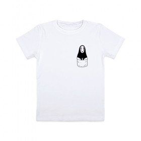 Детская футболка хлопок с принтом Унесённые призраками в Курске, 100% хлопок | круглый вырез горловины, полуприлегающий силуэт, длина до линии бедер | spirited away | миядзаки | хаяо
