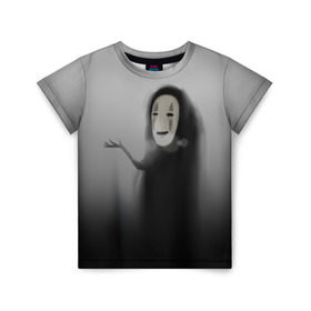 Детская футболка 3D с принтом Унесенные призраками в Курске, 100% гипоаллергенный полиэфир | прямой крой, круглый вырез горловины, длина до линии бедер, чуть спущенное плечо, ткань немного тянется | spirited away | миядзаки | хаяо