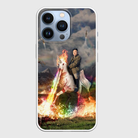 Чехол для iPhone 13 Pro с принтом Ким чен ын на Единороге в Курске,  |  | Тематика изображения на принте: 