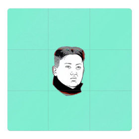 Магнитный плакат 3Х3 с принтом Ким чен ын в Курске, Полимерный материал с магнитным слоем | 9 деталей размером 9*9 см | 