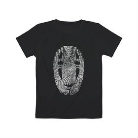 Детская футболка хлопок с принтом Безликий в Курске, 100% хлопок | круглый вырез горловины, полуприлегающий силуэт, длина до линии бедер | spirited away | миядзаки | хаяо