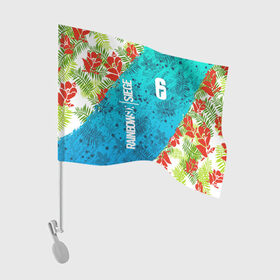 Флаг для автомобиля с принтом R6S SUNSPLASH PREMIUM PACK в Курске, 100% полиэстер | Размер: 30*21 см | caveira | dokkaebi | ela | mute | outbreak | r6s | rainbow | rainbow six siege | sunsplash premium pack | tom clancys | радуга 6 осада | том клэнси