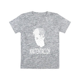 Детская футболка хлопок с принтом xxxtentacion в Курске, 100% хлопок | круглый вырез горловины, полуприлегающий силуэт, длина до линии бедер | 