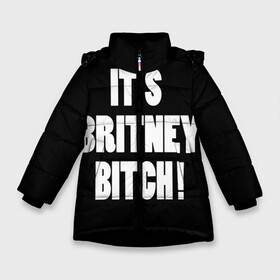 Зимняя куртка для девочек 3D с принтом Its Britney Bitch в Курске, ткань верха — 100% полиэстер; подклад — 100% полиэстер, утеплитель — 100% полиэстер. | длина ниже бедра, удлиненная спинка, воротник стойка и отстегивающийся капюшон. Есть боковые карманы с листочкой на кнопках, утяжки по низу изделия и внутренний карман на молнии. 

Предусмотрены светоотражающий принт на спинке, радужный светоотражающий элемент на пуллере молнии и на резинке для утяжки. | Тематика изображения на принте: baby one more time | britney spears | oops | бритни спирс