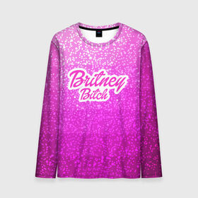 Мужской лонгслив 3D с принтом Britney Bitch _pink в Курске, 100% полиэстер | длинные рукава, круглый вырез горловины, полуприлегающий силуэт | Тематика изображения на принте: baby one more time | britney spears | oops | бритни спирс