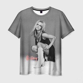Мужская футболка 3D с принтом Britney _ в Курске, 100% полиэфир | прямой крой, круглый вырез горловины, длина до линии бедер | baby one more time | britney spears | oops | бритни спирс