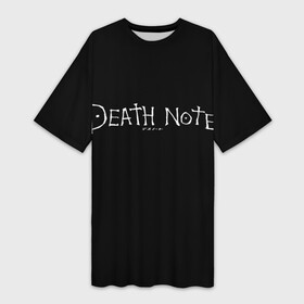 Платье-футболка 3D с принтом Тетрадь смерти в Курске,  |  | death note