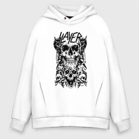 Мужское худи Oversize хлопок с принтом Slayer в Курске, френч-терри — 70% хлопок, 30% полиэстер. Мягкий теплый начес внутри —100% хлопок | боковые карманы, эластичные манжеты и нижняя кромка, капюшон на магнитной кнопке | Тематика изображения на принте: slayer | группа | гэри холт | керри кинг | метал | музыка | пентаграмма | песни | пол бостаф | рок | слаер | слайер | слеар | слеер | слейр | слеяр | том арайа | трэш | тяжелый | хеви