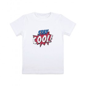 Детская футболка хлопок с принтом Stay Cool! в Курске, 100% хлопок | круглый вырез горловины, полуприлегающий силуэт, длина до линии бедер | Тематика изображения на принте: 