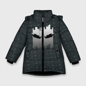 Зимняя куртка для девочек 3D с принтом R6S VIGIL в Курске, ткань верха — 100% полиэстер; подклад — 100% полиэстер, утеплитель — 100% полиэстер. | длина ниже бедра, удлиненная спинка, воротник стойка и отстегивающийся капюшон. Есть боковые карманы с листочкой на кнопках, утяжки по низу изделия и внутренний карман на молнии. 

Предусмотрены светоотражающий принт на спинке, радужный светоотражающий элемент на пуллере молнии и на резинке для утяжки. | 2019 | cybersport | esports | pro league | r6 | rainbow | rainbow six | siege | six | армия | боевик | военные | война | игры | киберспорт | логотип | оперативники | радуга | шутер