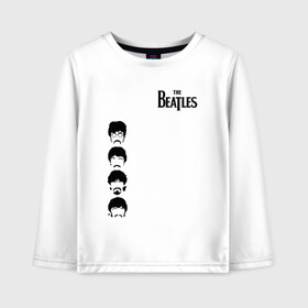 Детский лонгслив хлопок с принтом The Beatles в Курске, 100% хлопок | круглый вырез горловины, полуприлегающий силуэт, длина до линии бедер | beatles | the beatles | бителз | бителс | битлз | битлс | битлы | джон леннон | джордж харрисон | жуки | зе | ливерпульская четвёрка | мерсибит | пол маккартни | поп | ринго старр | рок группа