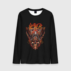 Мужской лонгслив 3D с принтом Slayer в Курске, 100% полиэстер | длинные рукава, круглый вырез горловины, полуприлегающий силуэт | slayer | гэри холт | керри кинг | пентаграмма | пол бостаф | рок группа | слаер | слайер | слеар | слеер | слейр | слеяр | том арайа | хеви