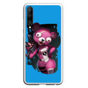 Чехол для Honor P30 с принтом Cuddle Team Leader в Курске, Силикон | Область печати: задняя сторона чехла, без боковых панелей | battle royale | cuddle | fortnite | leader | битва | королевская | ниндзя | розовый медведь | фортнайт