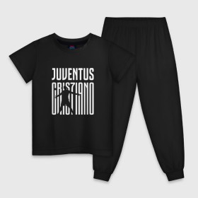 Детская пижама хлопок с принтом Juventus - Cristiano Ronaldo 7 в Курске, 100% хлопок |  брюки и футболка прямого кроя, без карманов, на брюках мягкая резинка на поясе и по низу штанин
 | 0x000000123 | cristiano ronaldo | juventus | криштиано роналдо | ювентус