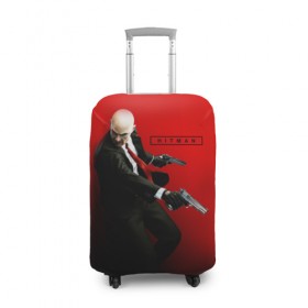 Чехол для чемодана 3D с принтом Hitman_3 в Курске, 86% полиэфир, 14% спандекс | двустороннее нанесение принта, прорези для ручек и колес | hitman | хитман | хитмэн