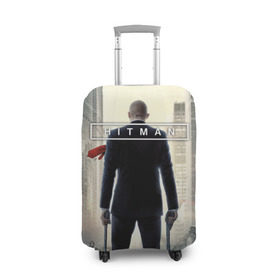 Чехол для чемодана 3D с принтом Hitman _5 в Курске, 86% полиэфир, 14% спандекс | двустороннее нанесение принта, прорези для ручек и колес | hitman | хитман | хитмэн