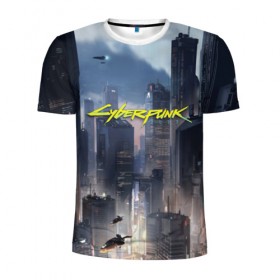 Мужская футболка 3D спортивная с принтом Cyberpunk 2077 city в Курске, 100% полиэстер с улучшенными характеристиками | приталенный силуэт, круглая горловина, широкие плечи, сужается к линии бедра | cd projekt red | cyberpunk | cyberpunk 2077 | e3 | night city | ps4 | rpg | v | xbox | будущее | киберпанк | киберпанк 2077 | найт сити | от создателей ведьмака | рпг