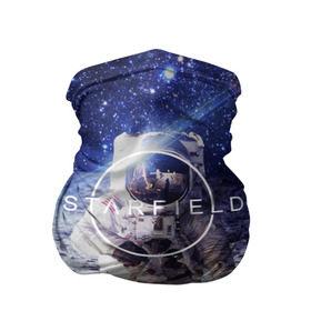 Бандана-труба 3D с принтом STARFIELD в Курске, 100% полиэстер, ткань с особыми свойствами — Activecool | плотность 150‒180 г/м2; хорошо тянется, но сохраняет форму | 2019 | 2020 | bethesda | logo | space | starfield | звезды | игра | космонавт | космос | логотип | старфиелд