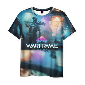 Мужская футболка 3D с принтом WARFRAME FORTUNA в Курске, 100% полиэфир | прямой крой, круглый вырез горловины, длина до линии бедер | 2019 | fortuna | stalker | warframe | варфрейм | сталкер | тэнно
