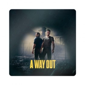 Магнит виниловый Квадрат с принтом A WAY OUT в Курске, полимерный материал с магнитным слоем | размер 9*9 см, закругленные углы | Тематика изображения на принте: 