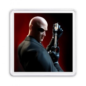 Магнит 55*55 с принтом Hitman _15 в Курске, Пластик | Размер: 65*65 мм; Размер печати: 55*55 мм | Тематика изображения на принте: 