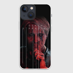 Чехол для iPhone 13 mini с принтом DEATH STRANDING в Курске,  |  | bridges | hideo kojima | hilermo del toro | kojima productions | norman reedus | бурят гений | гильермо дель торо | леа сейду | лея | мадс миккельсен | норман ридус | хидео кодзима