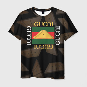 Мужская футболка 3D с принтом Gusli Гусли в Курске, 100% полиэфир | прямой крой, круглый вырез горловины, длина до линии бедер | gucci | gusli | gussi | гуси | гусли | гучи