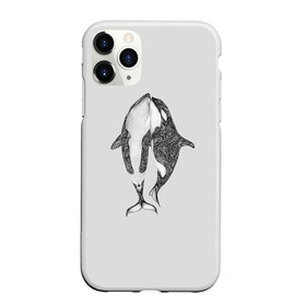Чехол для iPhone 11 Pro матовый с принтом Киты в Курске, Силикон |  | Тематика изображения на принте: арт | касатка | касатки | кит | море | океан | рисунок | узор