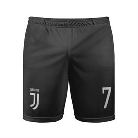 Мужские шорты 3D спортивные с принтом Ronaldo Juve в Курске,  |  | 
