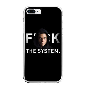 Чехол для iPhone 7Plus/8 Plus матовый с принтом F*ck The System Mr Robot в Курске, Силикон | Область печати: задняя сторона чехла, без боковых панелей | Тематика изображения на принте: society | system | систему