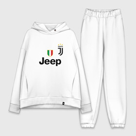 Женский костюм хлопок Oversize с принтом RONALDO JUVE SPORT в Курске,  |  | cr7 | fc | football | football club | juventus | ronaldo | sport | роналдо | спорт | спортивные | униформа | фирменные цвета | фк | футбол | футбольный клуб | ювентус