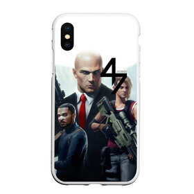 Чехол для iPhone XS Max матовый с принтом AGENT 47 HITMAN в Курске, Силикон | Область печати: задняя сторона чехла, без боковых панелей | agent 47 | агент 47 | хитман