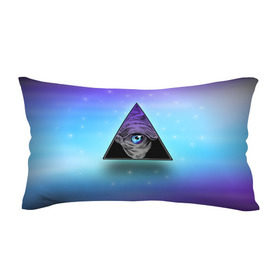 Подушка 3D антистресс с принтом Пирамида / Всевидящее око в Курске, наволочка — 100% полиэстер, наполнитель — вспененный полистирол | состоит из подушки и наволочки на молнии | 