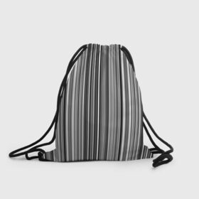 Рюкзак-мешок 3D с принтом Черно белые полосы в Курске, 100% полиэстер | плотность ткани — 200 г/м2, размер — 35 х 45 см; лямки — толстые шнурки, застежка на шнуровке, без карманов и подкладки | белое | полоски | полосы | черное