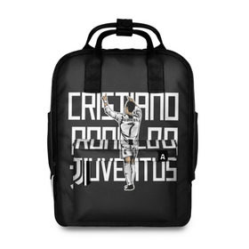 Женский рюкзак 3D с принтом Cristiano Ronaldo. Juventus в Курске, 100% полиэстер | лямки с регулируемой длиной, сверху ручки, чтобы рюкзак нести как сумку. Основное отделение закрывается на молнию, как и внешний карман. Внутри два дополнительных кармана, один из которых закрывается на молнию. По бокам два дополнительных кармашка, куда поместится маленькая бутылочка
 | Тематика изображения на принте: 7 | champion | cr7 | cristiano | footballer | forward | juventus | portugal | ronaldo | крис | криштиану | португалия | реал | рон | роналду | ронни | форвард | футболист | чемпион | ювентус