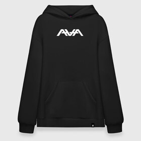 Худи SuperOversize хлопок с принтом AVA в Курске, 70% хлопок, 30% полиэстер, мягкий начес внутри | карман-кенгуру, эластичная резинка на манжетах и по нижней кромке, двухслойный капюшон
 | angels and airwaves | ava | tom delonge | том делонг