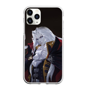 Чехол для iPhone 11 Pro матовый с принтом Alucard (Castlevania) в Курске, Силикон |  | вампир | душа | манга | серебряная