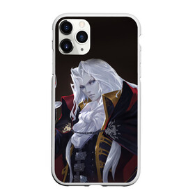 Чехол для iPhone 11 Pro Max матовый с принтом Alucard (Castlevania) в Курске, Силикон |  | вампир | душа | манга | серебряная