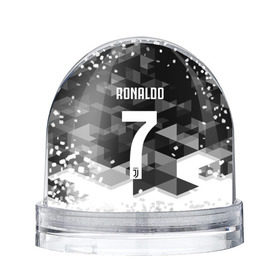 Снежный шар с принтом RONALDO JUVE SPORT в Курске, Пластик | Изображение внутри шара печатается на глянцевой фотобумаге с двух сторон | cr7 | fc | клуб | криштиану роналду | роналдо | фк | ювентус