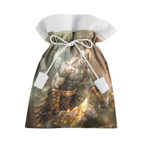 Подарочный 3D мешок с принтом God of War в Курске, 100% полиэстер | Размер: 29*39 см | atreus | god of war | god of war 4 | gow | kratos | ps4 | атрей | бог войны | гов | зы4 | кратос | левиафан | мальчик | мимир | мировой змей | пиратs | руны | эксклюзив