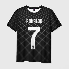 Мужская футболка 3D с принтом RONALDO JUVE SPORT в Курске, 100% полиэфир | прямой крой, круглый вырез горловины, длина до линии бедер | cr7 | fc | клуб | криштиану роналду | роналдо | фк | ювентус