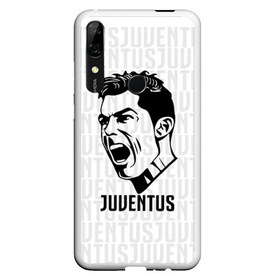 Чехол для Honor P Smart Z с принтом RONALDO JUVE SPORT в Курске, Силикон | Область печати: задняя сторона чехла, без боковых панелей | Тематика изображения на принте: cr7 | fc | клуб | криштиану роналду | роналдо | фк | ювентус