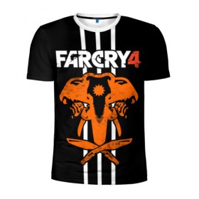 Мужская футболка 3D спортивная с принтом Far Cry 4 в Курске, 100% полиэстер с улучшенными характеристиками | приталенный силуэт, круглая горловина, широкие плечи, сужается к линии бедра | action | far cry 4 | армия | гималаи | гирокоптер | мин | мир | открытый | франшиза | ховеркрафт | шутер